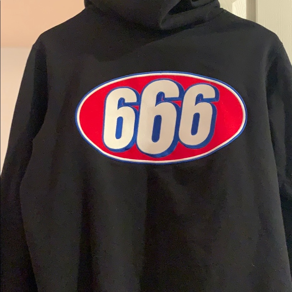 666 Supreme black hoodie Unboxed but NOT worn